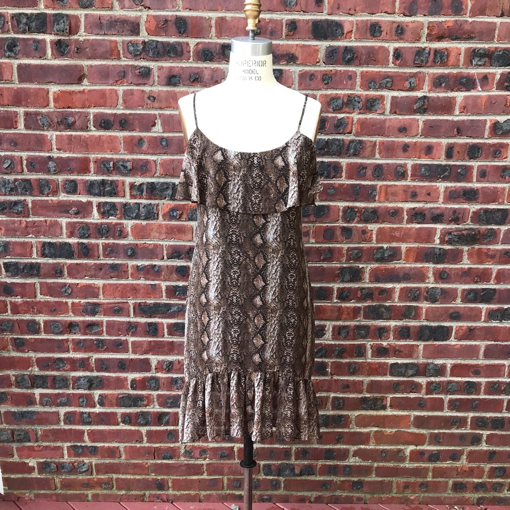 Snakeskin Print Dress